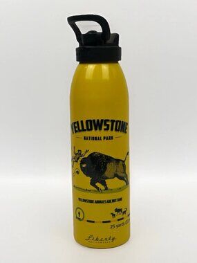🦬🌲 NEW Liberty Bottleworks Yellowstone National Park Water Bottle – 21 oz USA
